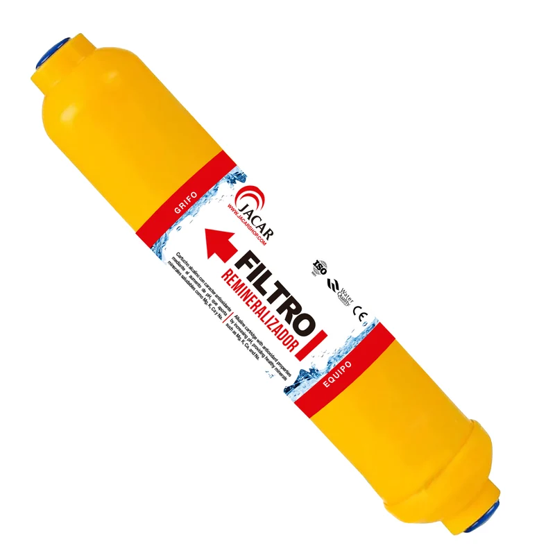 Filtro de Remineralización para Equipo de Ósmosis Inversa - Cartucho Post-Filtro con Minerales Esenciales como Calcio, Magnesio, Sodio y Potasio para Mejorar el Sabor y Beneficios del Agua JACAR
