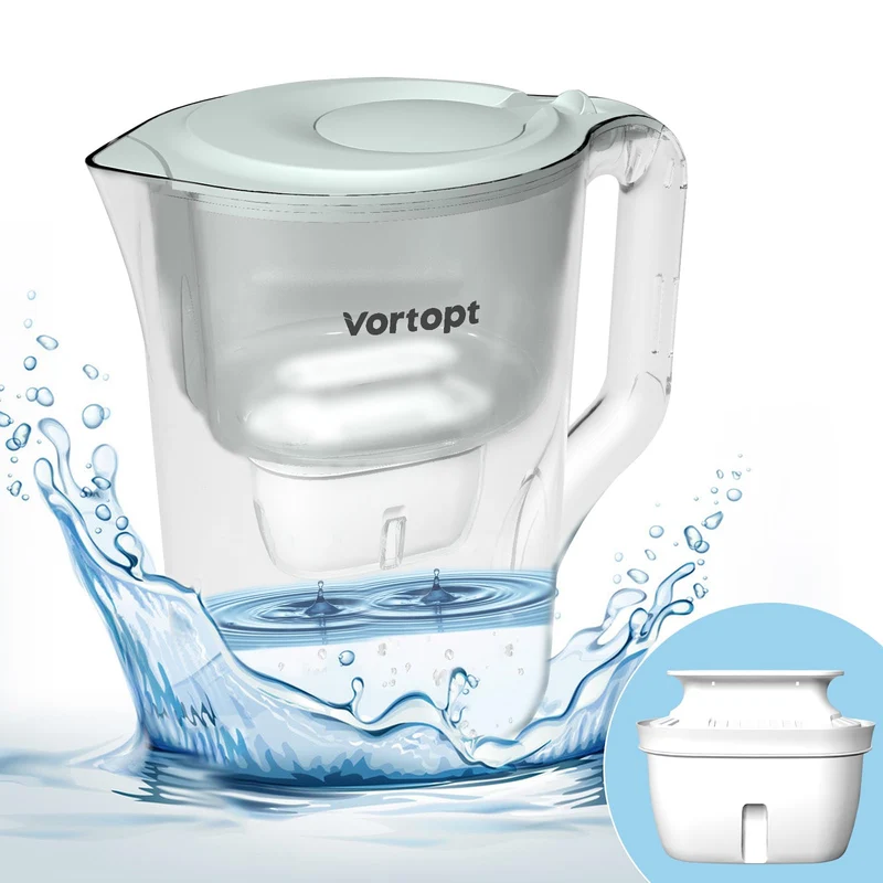 L2 Water Filter Pitcher , Green, Vortopt