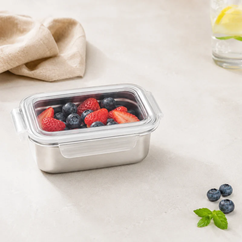 Táper pequeño rectangular apto para microondas