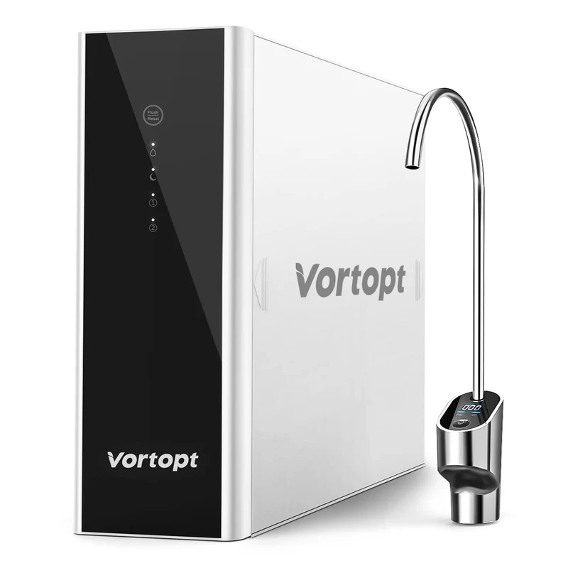 DR2-White-1000GPD Reverse Osmosis System Water Filter - Under Sink Water Purifier, Tankless RO Water Filter System, 0.0001um Purification for Drinking, Reduces TDS, Vortopt