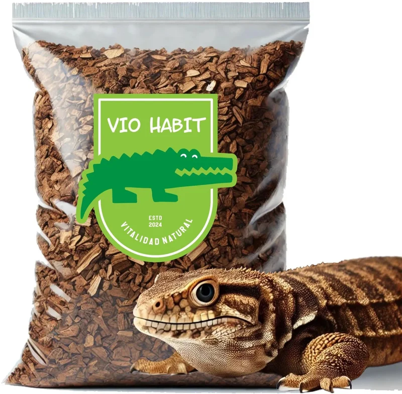 Corteza Para Terrarios Reptiles Vio Habit - Saco 5 L. - Fino