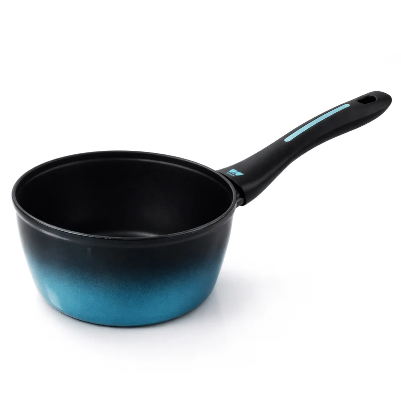 Briebe Cazo Inducción Acero Forjado 16cm Antiadherente Sin Pfoa, Todas Cocinas Fabricada En España, Mare, Azul
