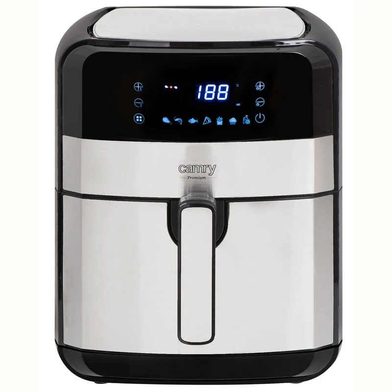 Freidora De Aire Caliente 5 L Sin Aceite 8 Programas Temporizador,temperatura 80–200°c Camry Cr6311 2500w