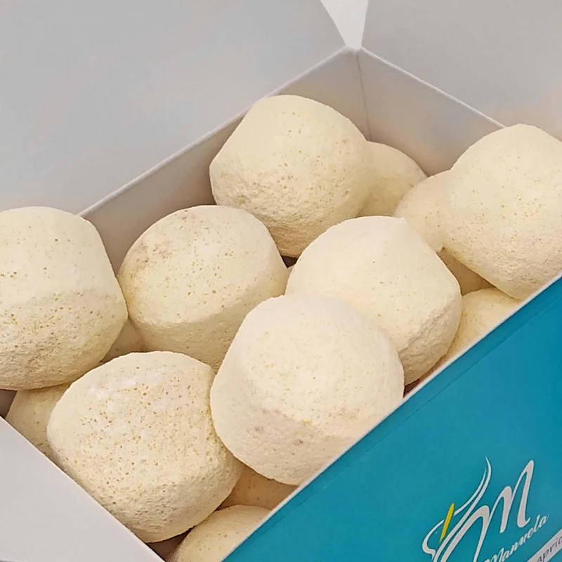 Caja 25 Mini Bombas Efervescentes Para Manicura Y Pedicura - Ablandan Durezas, Uñas Y Cutículas - Aroma Vainilla