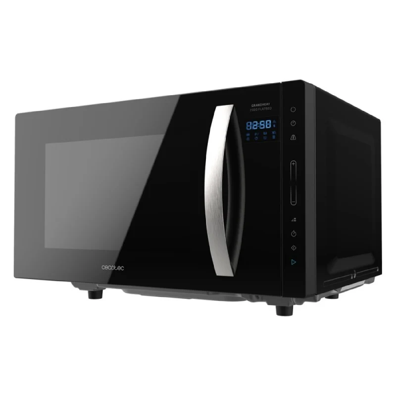 Microondas Sin Plato Grandheat 2300 Flatbed Touch Black. Capacidad 23 Litros, Potencia 800 W, 8 Funciones Preconfiguradas, Temporizador Hasta 95 Min