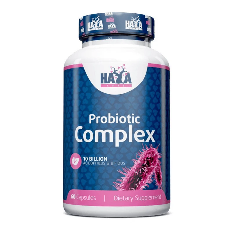 Complejo Probiotico 10 Billones De Acidofilus Y Bifidus - 60 Cápsulas - Probioticos - Haya Labs