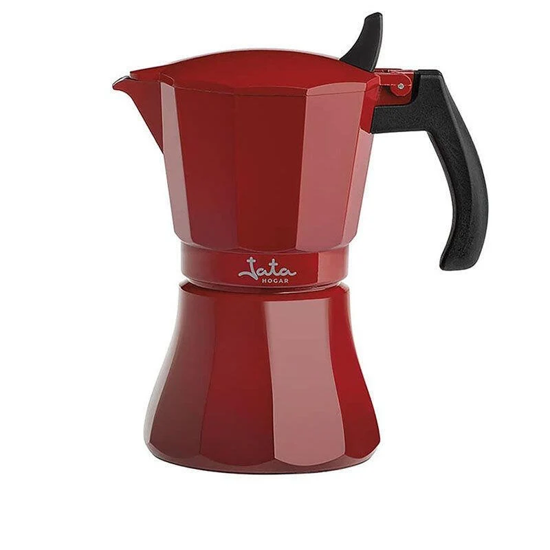 Cafetera Italiana Jata Hogar Hcaf2012/ 12 Tazas/ Roja Vulcano