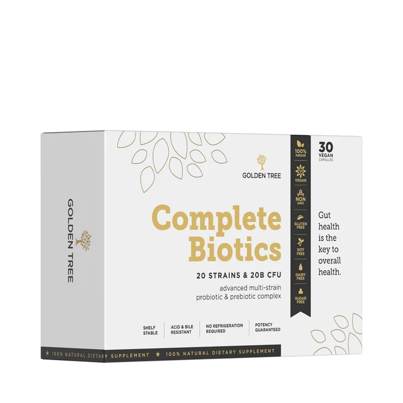 Complete Biotics, Hábito diario para un intestino más tranquilo y equilibrado. 30 cápsulas (43 g) Golden Tree