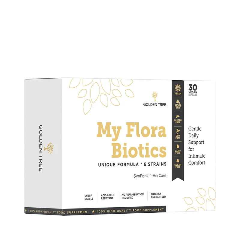 My Flora Biotics, Recuperar un equilibrio íntimo duradero. (30 cápsulas, 17 g) Golden Tree