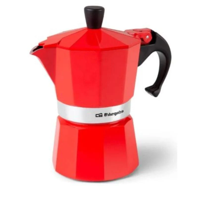 Orbegozo Cafetera Aluminio 6 Tazas Kfr 640 Roja Ref 17928