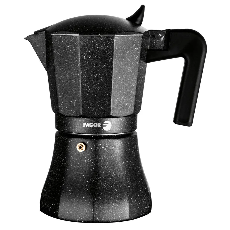 Cafetera Italiana Aluminio, Junta Silicona, Vitrocerámica, Gas, Eléctrica Fagor