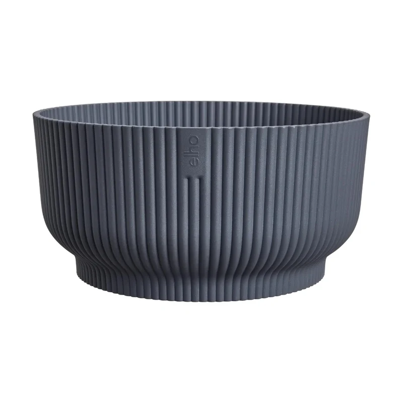 Maceta Antracita Vibes Fold Bowl Elho 25cm 100% reciclado