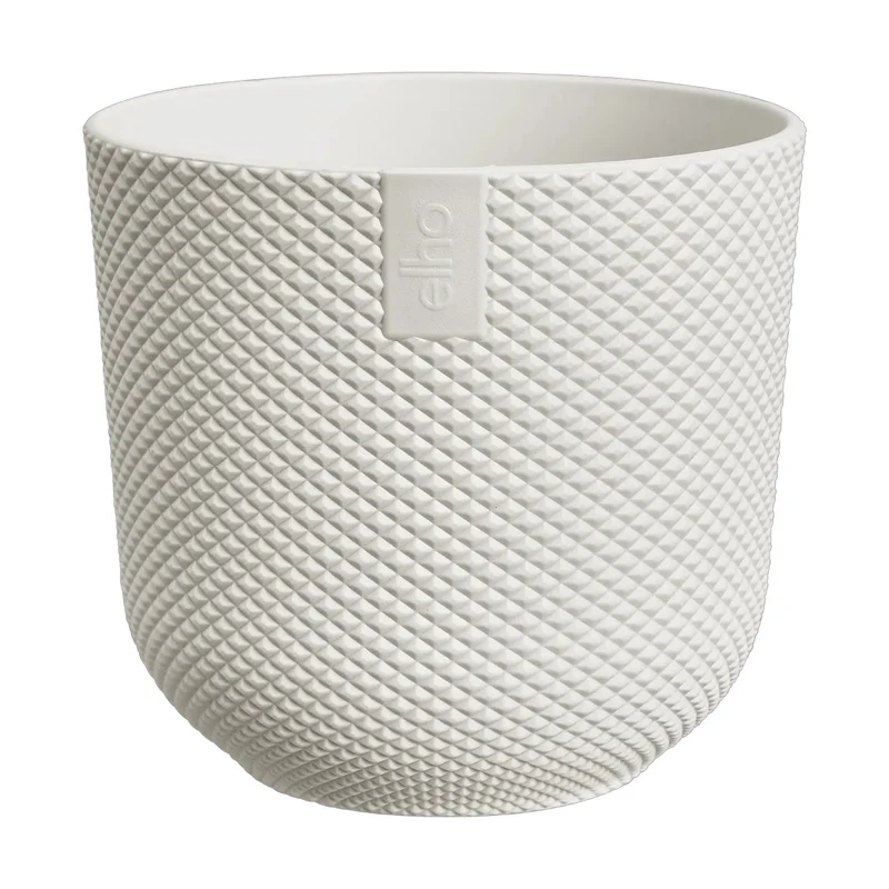 Maceta Blanco Jazz Round Mini Elho 11cm 100% reciclado