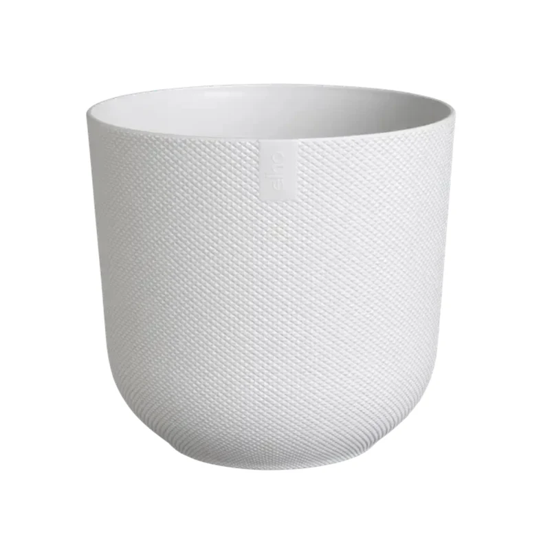 Macetero jazz round silky white Elho 23 cm