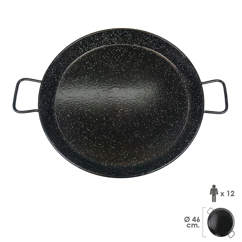 Paellera Valenciana Esmaltada 12personas / 46 cm