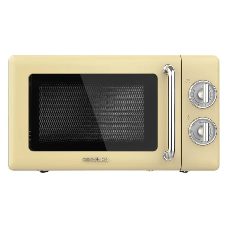 Microondas Mecánico Con Grill De 20 L Proclean 3110. 700 W En 6 Niveles, Temporizador Hasta 30 Minutos, Modo Descongelación, Diseño Vintage En Amari