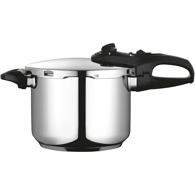 Olla A Presión 6 Litros, Inducción, Express Super Rápida, Acero Inoxidable 18/10, Todas Cocinas Fagor Duo 6 Plata