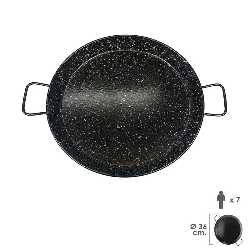 Paellera Valenciana esmaltada 7 personas 36 cm