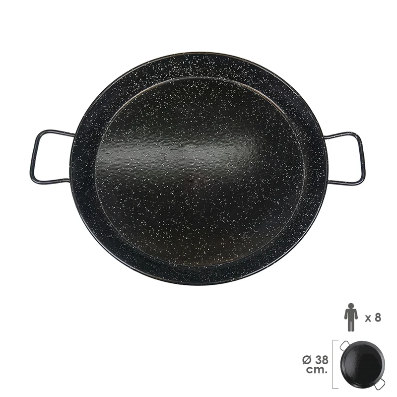 Paellera Valenciana esmaltada 8 personas 38 cm