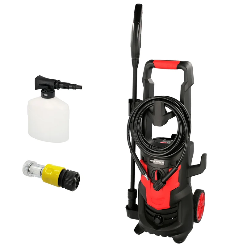 Hidrolimpiadora Alta Presiã³n 135 Bares 1,800 Watt, Con Accesorios, 330 Litros / Hora, Limpiadora De Agua Con Deposito Detergente