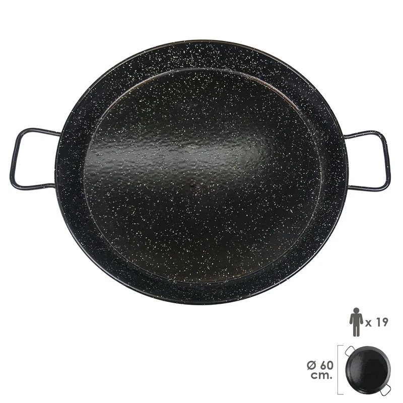 Paellera Valenciana esmaltada 19 personas 60 cm