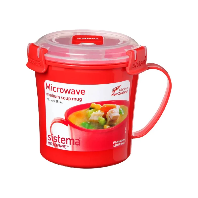 Taza mediana hermética Sistema Microwaave 656 ml