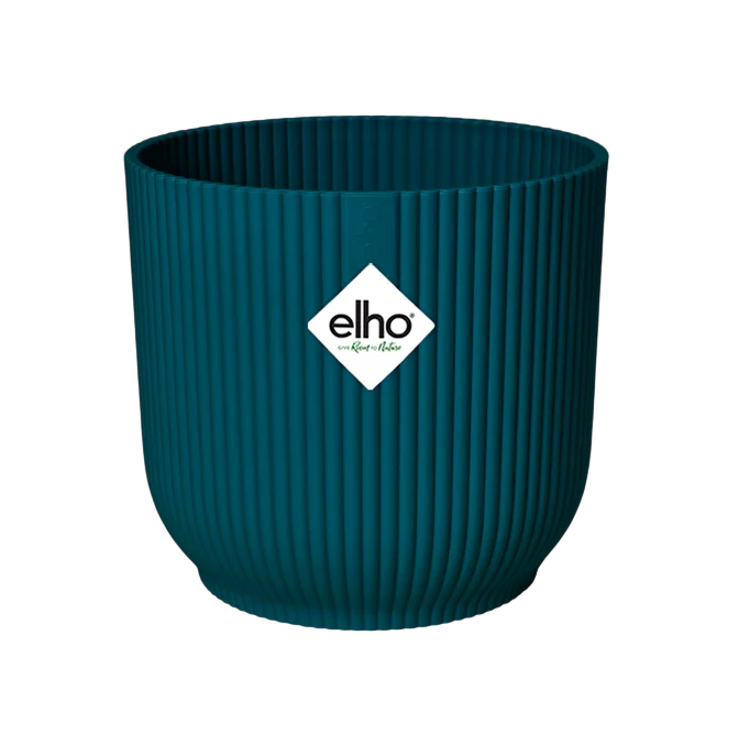 Macetero vibes fold round deep blue Elho 22 cm