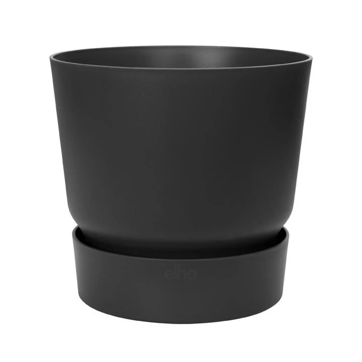 Macetero con plato integrado Greenville Elho Antracita 30 cm