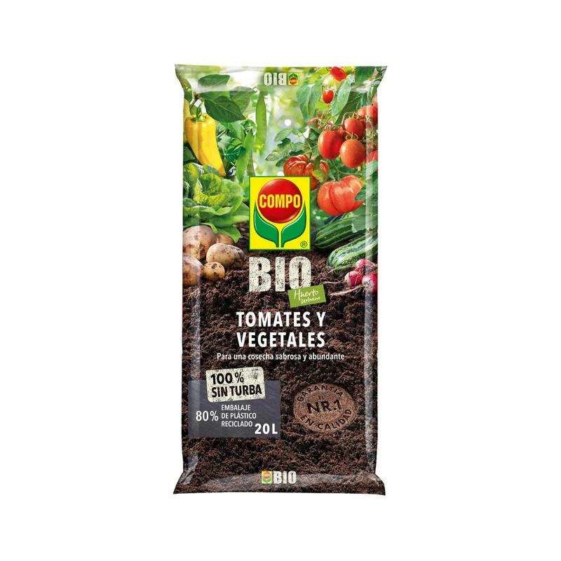 Compo Bio Sustrato Tomates y vegetales 20 L