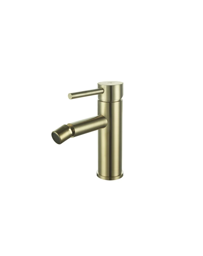 Plenum Grifo de Bidet Monomando de Fácil Instalación | Color Acero-Oro-Negro | Oro