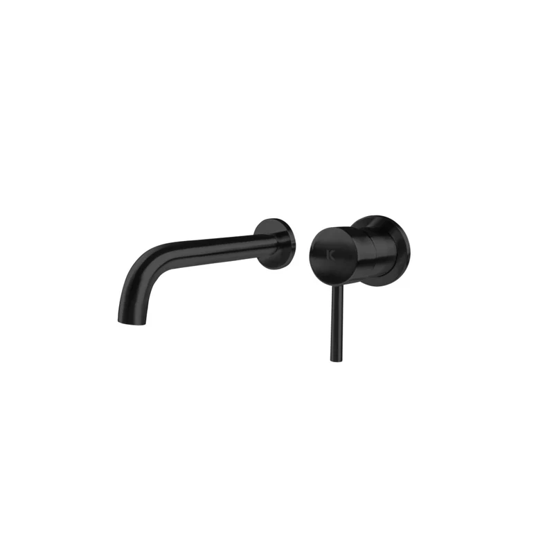 Plenum Grifo de Baño Color Negro Monomando Empotrado de Fácil Instalación con Mezclador | Color Acero-Oro-Negro | Negro mate
