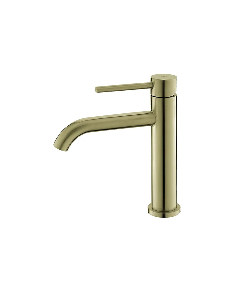 Plenum Grifo de Baño Monomando de Fácil Instalación con Mezclador | Color Acero-Oro-Negro Mate | Oro