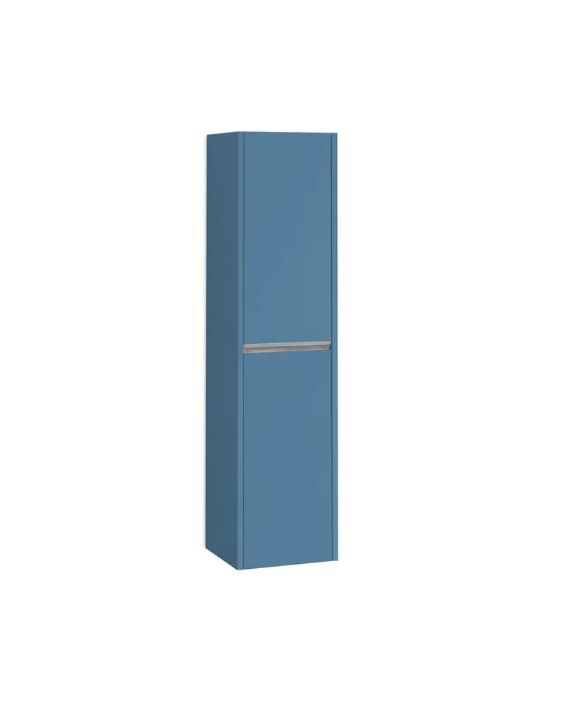 Poker Columna de Baño Suspendida 1 Puerta | Armario Alto Baño Colgante COLOR 140cm de Alto x 34,9cm de Ancho x 32cm de Fondo | Island Mate