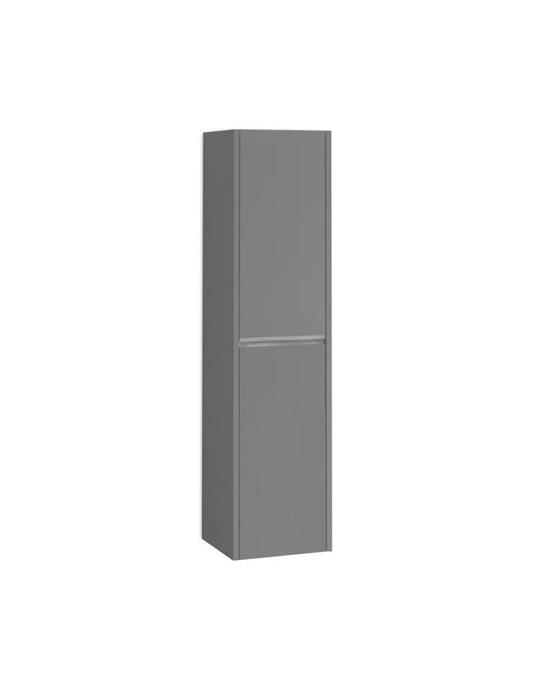 Poker Columna de Baño Suspendida 1 Puerta | Armario Alto Baño Colgante COLOR 140cm de Alto x 34,9cm de Ancho x 32cm de Fondo | Mist