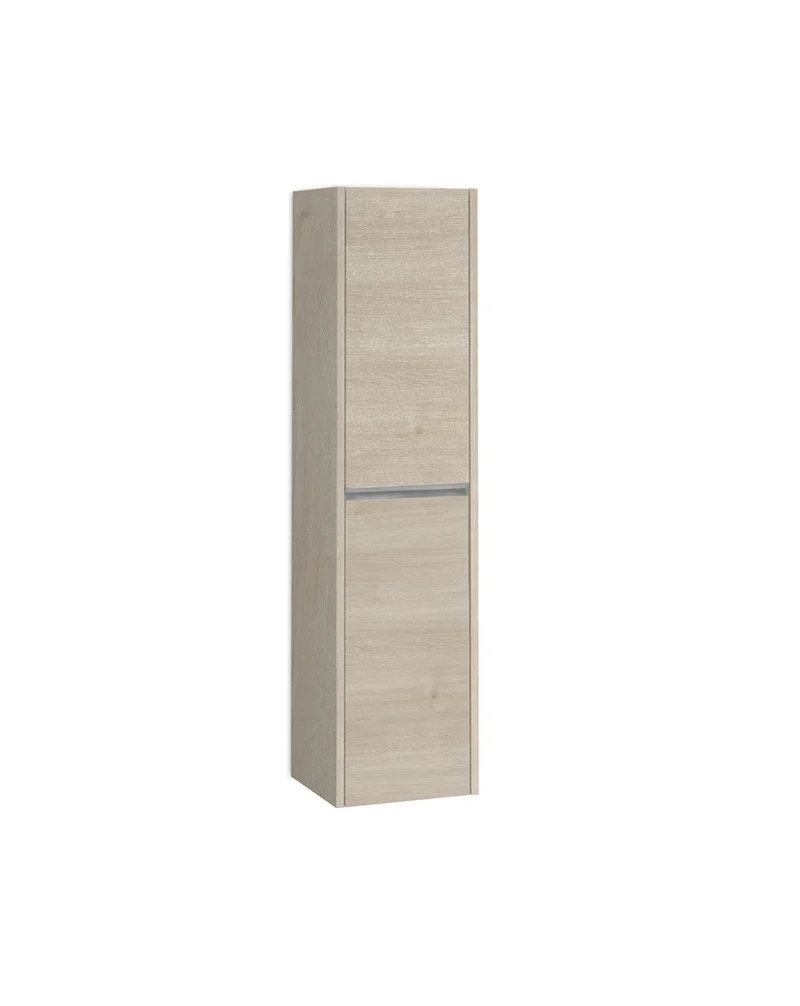 Poker Columna de Baño Suspendida 1 Puerta | Armario Alto Baño Colgante COLOR 140cm de Alto x 34,9cm de Ancho x 32cm de Fondo | Alpine
