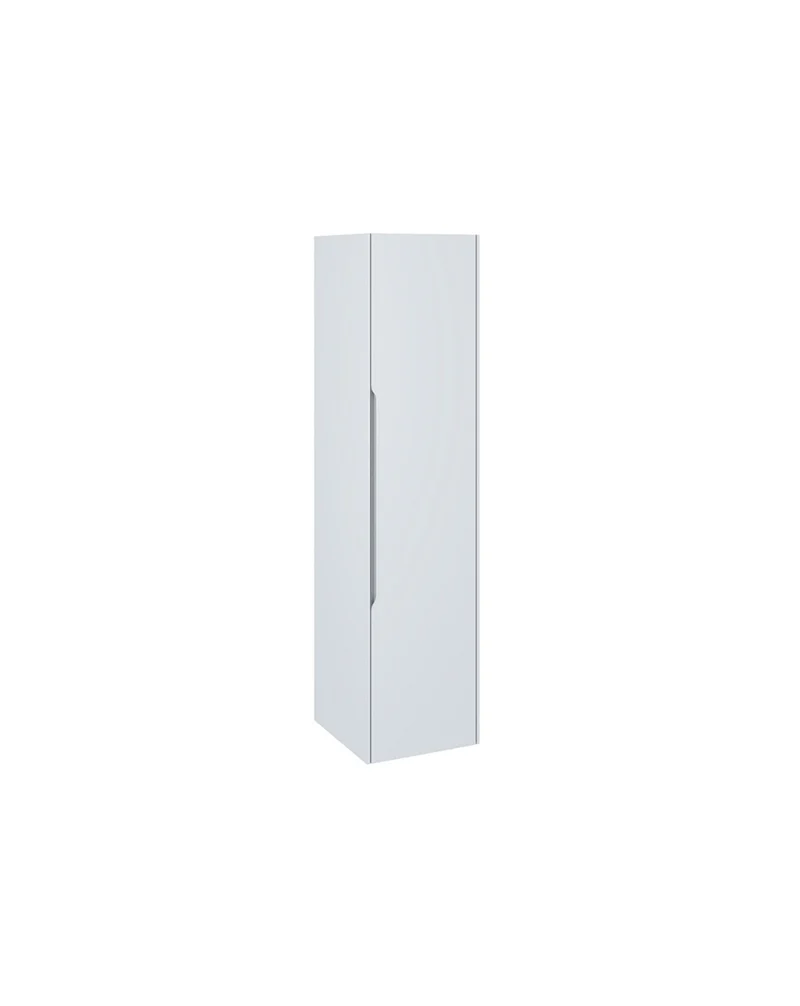 Cenit Columna de Baño Suspendida 1 Puerta| Armario Alto Baño Colgante 140x34,9x32,2cm | Blanco Mate