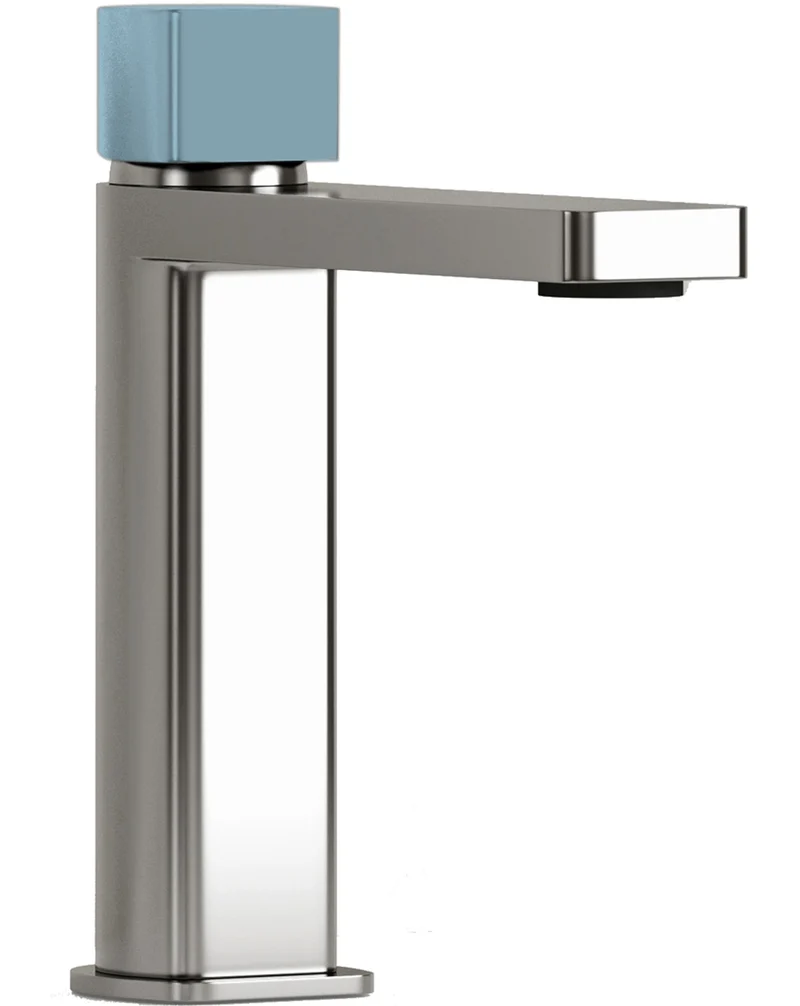 Combi Grifo de Baño Alto Monomando de Fácil Instalación con Mezclador | Colores| Maneta Personalizable | Turquoise