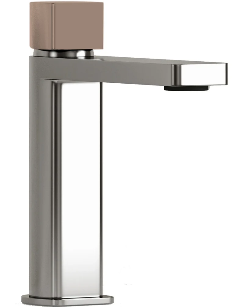 Combi Grifo de Baño Alto Monomando de Fácil Instalación con Mezclador | Colores| Maneta Personalizable | Moka