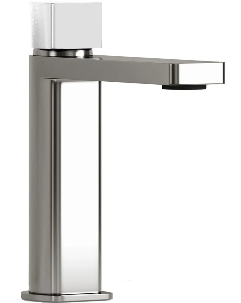 Combi Grifo de Baño Alto Monomando de Fácil Instalación con Mezclador | Colores| Maneta Personalizable | Blanco