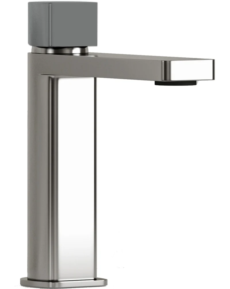Combi Grifo de Baño Monomando de Fácil Instalación con Mezclador | Colores| Maneta Personalizable | Plomo metálico