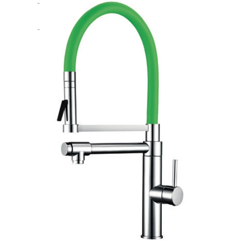 Monomando fregadero vertical pilot con caño | Verde