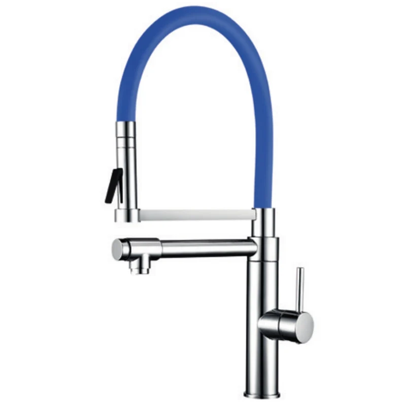Monomando fregadero vertical pilot con caño | Azul