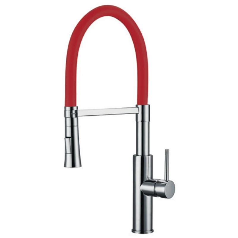 Monomando fregadero vertical Pilot | Rojo