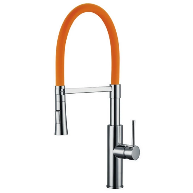 Monomando fregadero vertical Pilot | Naranja