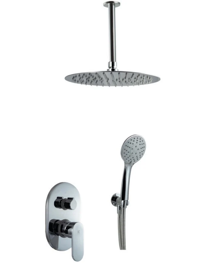Conjunto de ducha empotrado 2 vías techo Legend