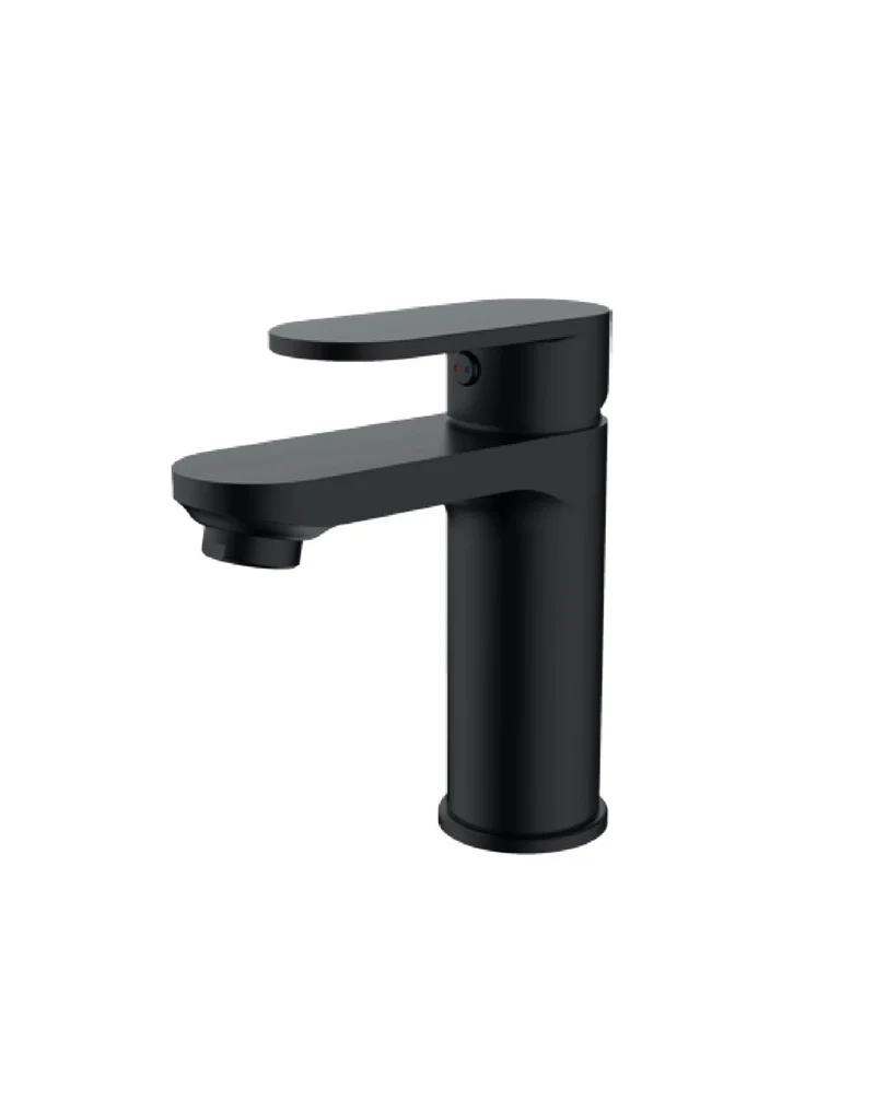 Legend Grifo de Baño Monomando de Fácil Instalación | Grifo de Lavabo para Baño Con Mezclador | Color Cromo-Negro Mate-Blanco | Negro mate