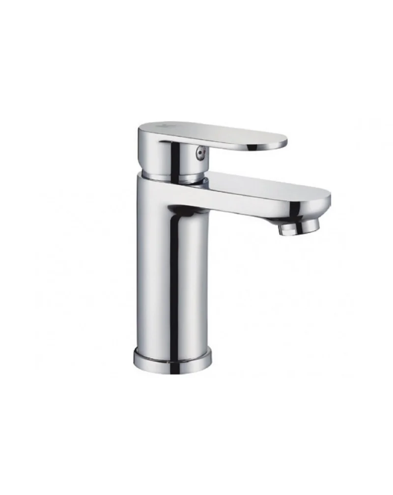 Legend Grifo de Baño Monomando de Fácil Instalación | Grifo de Lavabo para Baño Con Mezclador | Color Cromo-Negro Mate-Blanco | Cromo