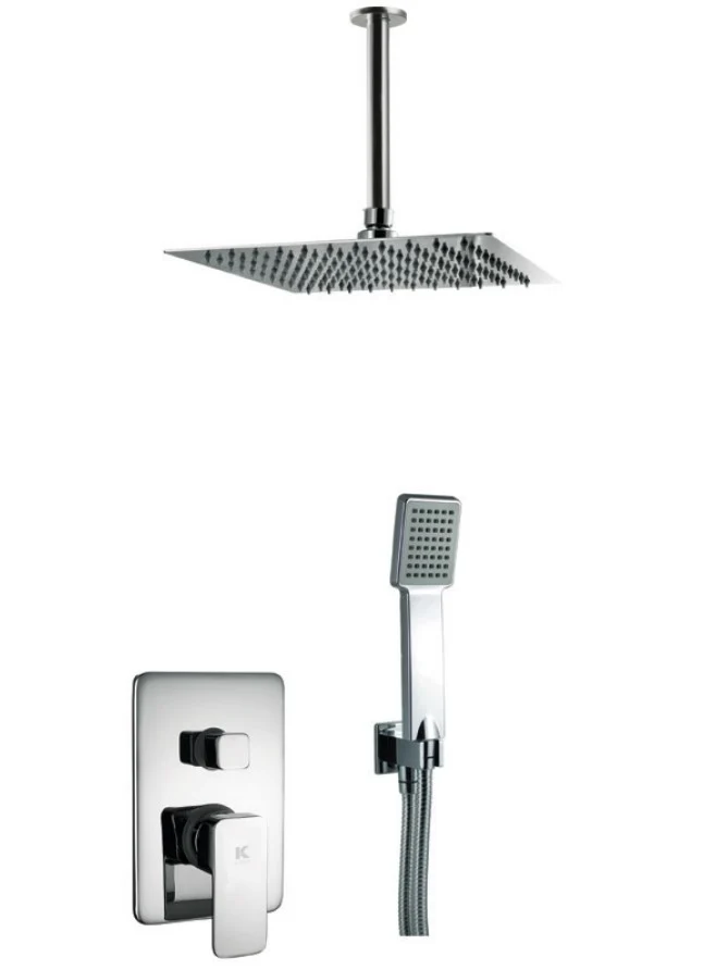 Conjunto de ducha empotrado 2 vías techo Skara
