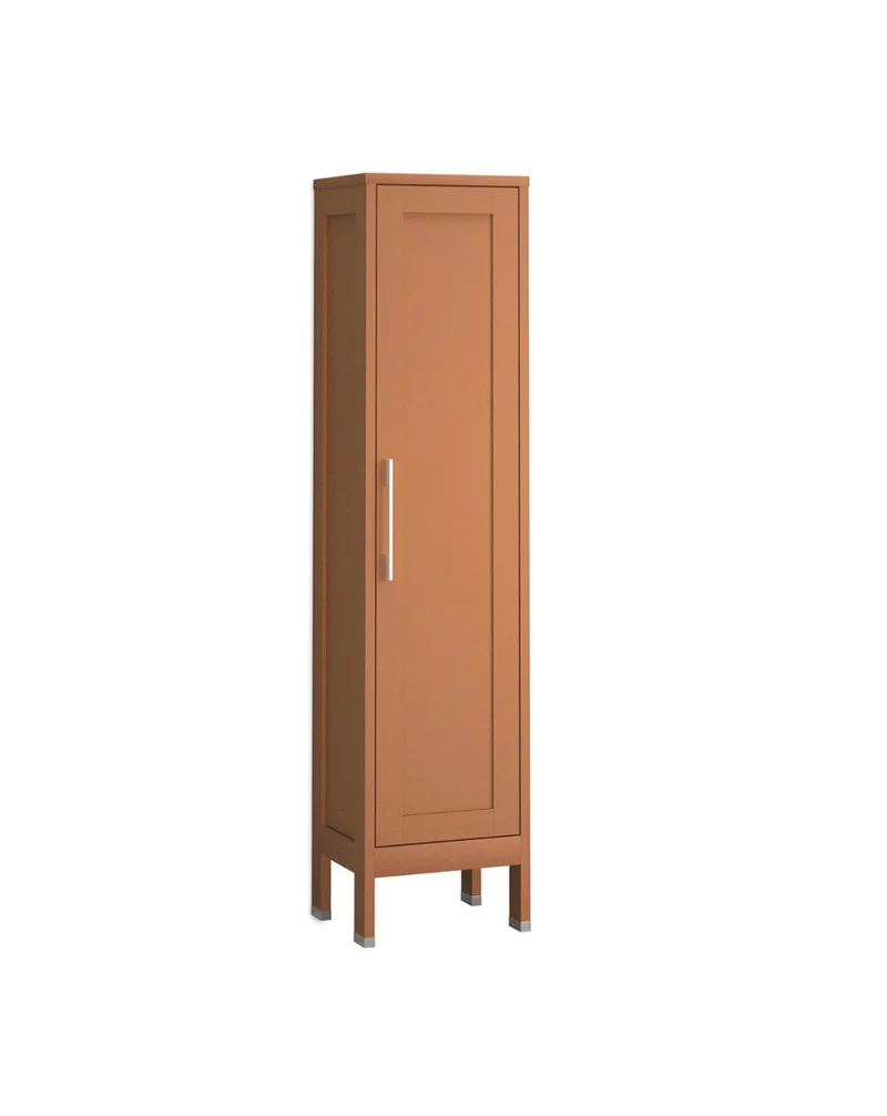 Toscana Columna de Baño a Suelo 1 Puerta | Armario Alto Baño con Patas 160x35,7x32,5cm | Sunset Mate