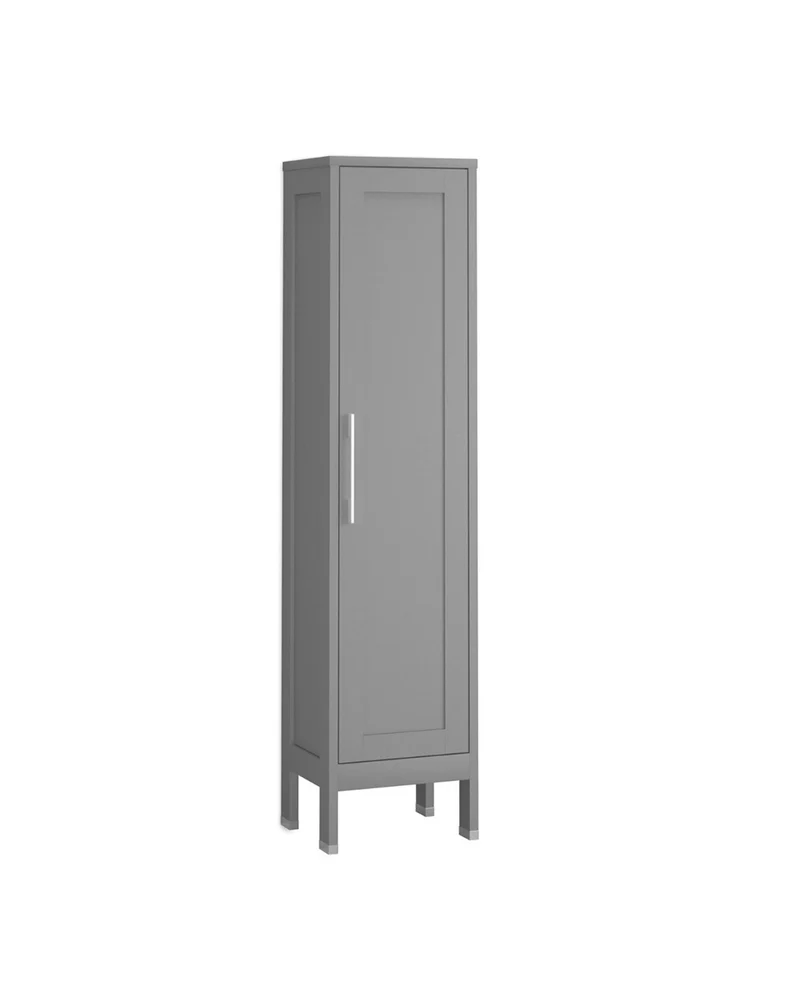 Toscana Columna de Baño a Suelo 1 Puerta | Armario Alto Baño con Patas 160x35,7x32,5cm | Mist